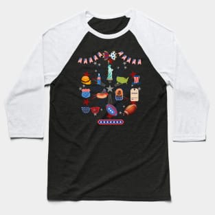 USA lover Baseball T-Shirt